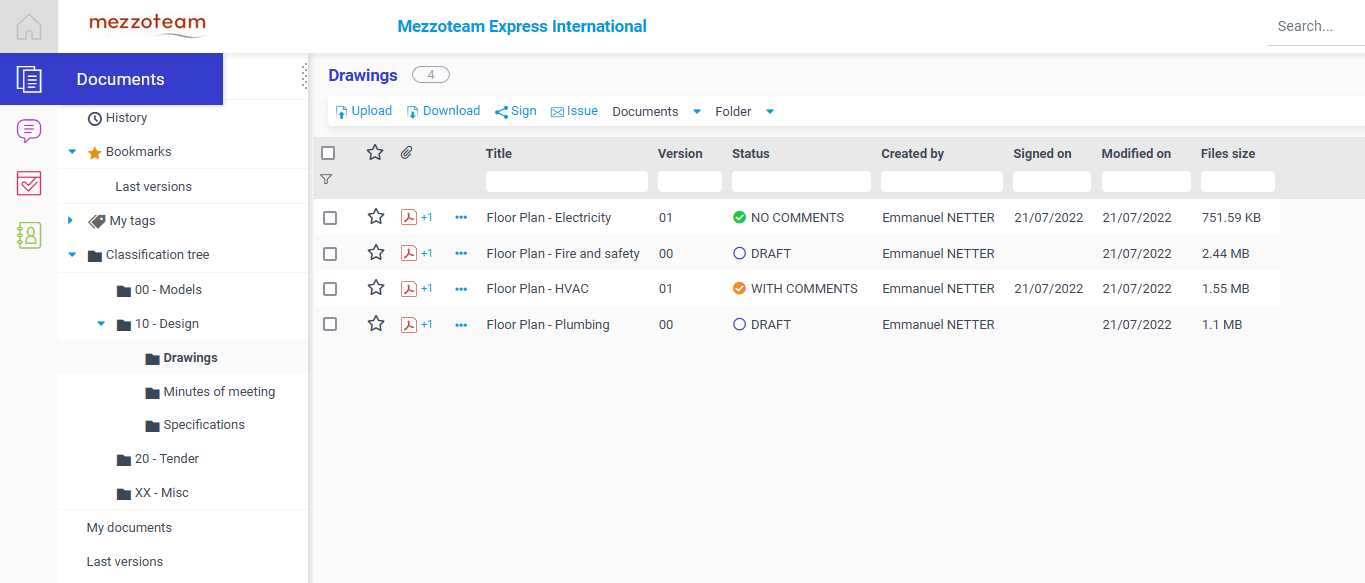 Mezzoteam 5.9 - BIM queries, tags and advanced dashboards - Mezzoteam